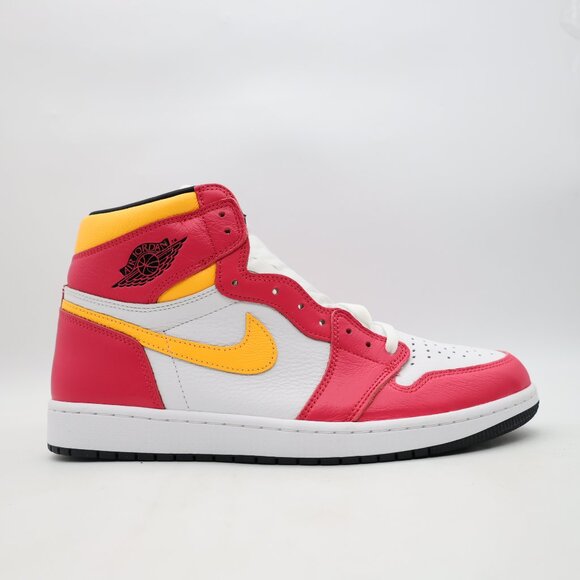 NWOB Nike Air Jordan 1 Men's 12 Retro High OG Shoe Light Fusion Red 555088 603 - Picture 1 of 9
